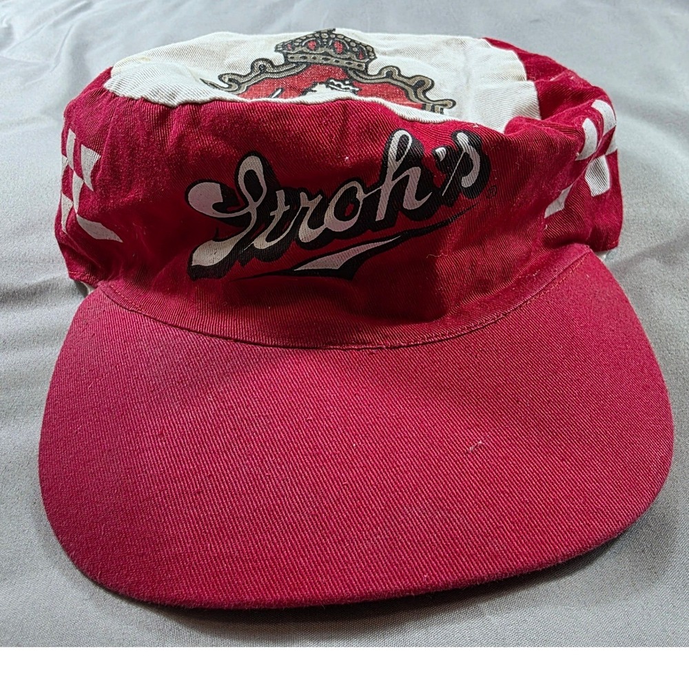 Vintage Stroh's Beer Painter Style Cap Snapback Promotional Hat